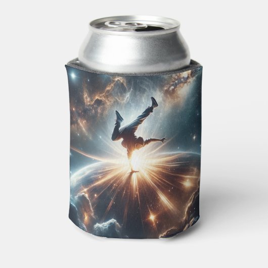 銀河のブレークダンス爆発深い宇宙 缶クーラー (缶裏面)