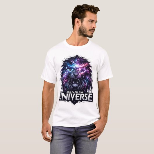 銀河のプライド威厳のある: Universe Lions T-Shirt for Tシャツ (正面フル)