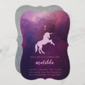 銀河のユニコーン写真パーティーへの招待 シーズンカード (正面/裏面)