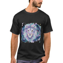 銀河のライオン 水彩Tシャツ