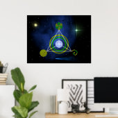 銀河の三角形 ポスター (ホームオフィス)