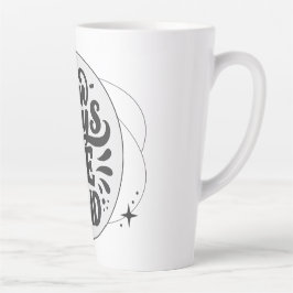 銀河の優しさ：常に円と優しくすること カフェラテマグ