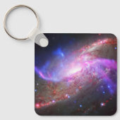 銀河の光が渦巻き銀河系Ngc 4258に現れる。 キーホルダー (正面)