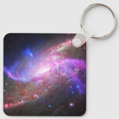 銀河の光が渦巻き銀河系Ngc 4258に現れる。 キーホルダー (裏面)
