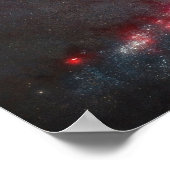 銀河の光が渦巻き銀河系Ngc 4258に現れる。 ポスター (角)