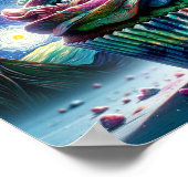 銀河の喜び:ヴァンゴッホインスパイアカップケーキアート ポスター (角)