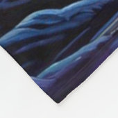 銀河の夜景：魅惑の森 フリースブランケット (角)