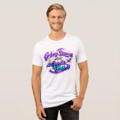 銀河の夢と宇宙の波動 トライブレンドTシャツ (正面全面)