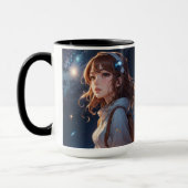 銀河の夢：明るい空の旅 マグカップ (左)