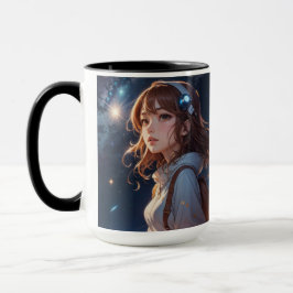銀河の夢：明るい空の旅 マグカップ