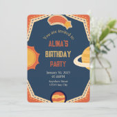 銀河の子供の誕生日招待状 招待状 (スタンド正面)