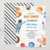 銀河の宇宙シャワー招待状 招待状 (正面/裏面)