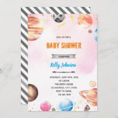 銀河の宇宙シャワー招待状 招待状 (正面/裏面)