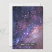 銀河の宇宙ユニコーンの誕生日パーティー招待状 招待状 (裏面)