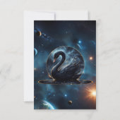 銀河の恵み：黒い白鳥。 サンキューカード (裏面)