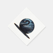 銀河の恵み:黒い白鳥 スタンダードカクテルナプキン (角)