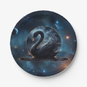 銀河の恵み：黒い白鳥。 ペーパープレート (正面)