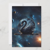 銀河の恵み：黒い白鳥。 招待状 (裏面)