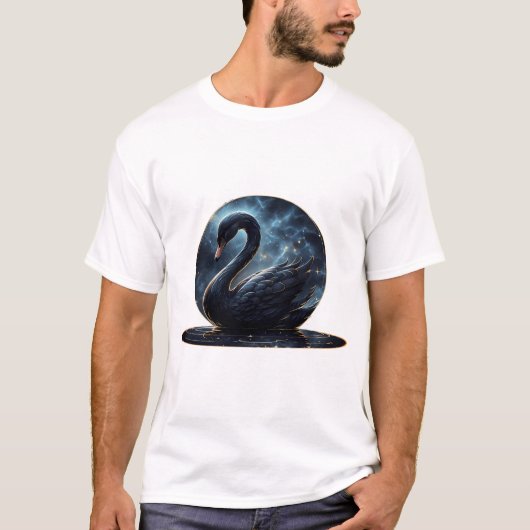 銀河の恵み:黒い白鳥。 Tシャツ (正面)
