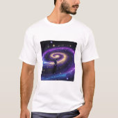 銀河の放浪者 – 宇宙飛行士Tシャツ Tシャツ (正面)