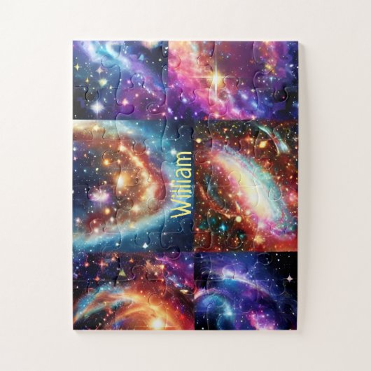 銀河の星と宇宙のおもしろい ジグソーパズル (縦)