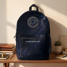 銀河の星と宇宙探検家のバックパック