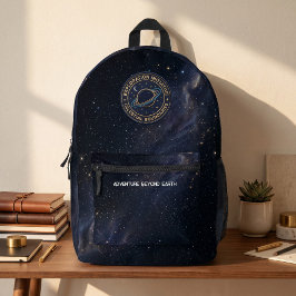 銀河の星と宇宙探検家のバックパック プリントバックパック