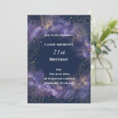 銀河の星の節目の誕生日 招待状 (スタンド正面)