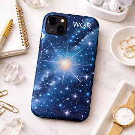 銀河の星空モノグラム スマホケース iPhone 11 ケース