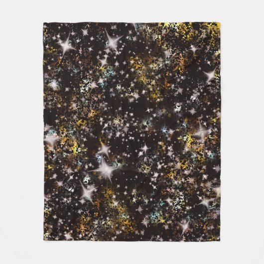 銀河の星空 フリースブランケット (正面)