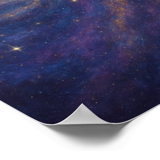 銀河の渦巻き ポスター (角)