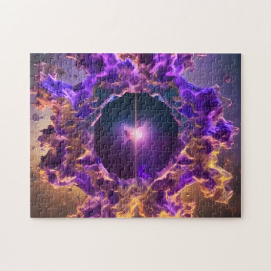 銀河の畏敬の念インスパイアの入り口のイベント地平線 ジグソーパズル (横)