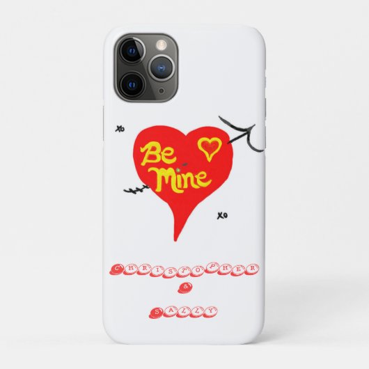 銀河の私のハートになってね 名前カスタマイズ Case-Mate iPhoneケース (裏)