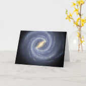 銀河の私達の銀河系への道路図 カード (黄色い花)