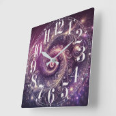 銀河の羽の壁時計 スクエア壁時計 (傾斜)