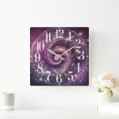 銀河の羽の壁時計 スクエア壁時計 (ホーム)