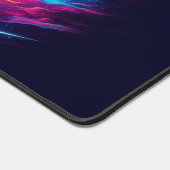 銀河の虎、目を引くネオン動物 デスクマット (コーナー)