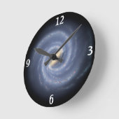 銀河の螺線形の時計 ラウンド壁時計 (傾斜)