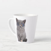 銀河の視線サングラスの星の子猫 カフェラテマグ (左アングル)