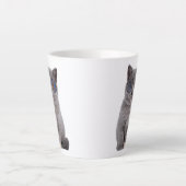 銀河の視線サングラスの星の子猫 カフェラテマグ (正面)