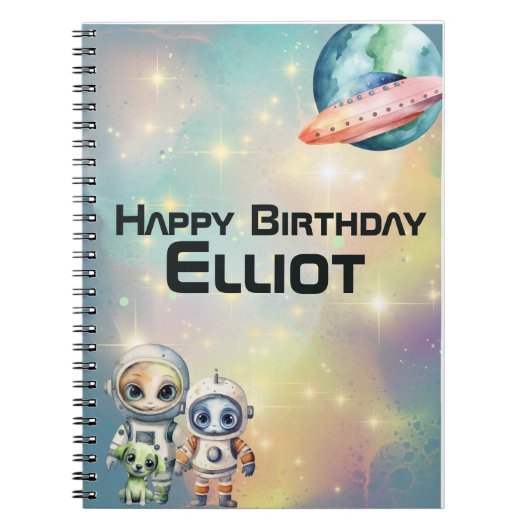 銀河の誕生日思い出帳 ノートブック (正面)