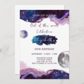 銀河の誕生日招待状 招待状 (正面/裏面)