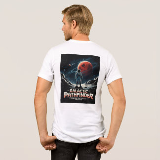 銀河の道標宇宙探査デザイン トライブレンドTシャツ