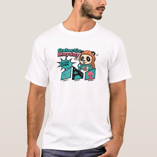 銀河の遭難信号 Tシャツ (正面)