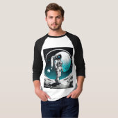 銀河の重力：宇宙飛行士スペースウォークTシャツデシ Tシャツ (正面フル)