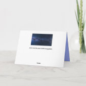 銀河の銀河系の挨拶状 カード (裏面)