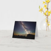 銀河の銀河系 カード (黄色い花)