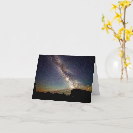 銀河の銀河系 カード (黄色い花)