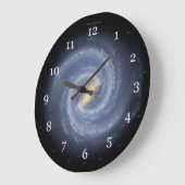銀河の銀河系 ラージ壁時計 (傾斜)