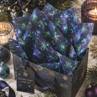 銀河の雪の結晶 天空のクリスマス 薄葉紙